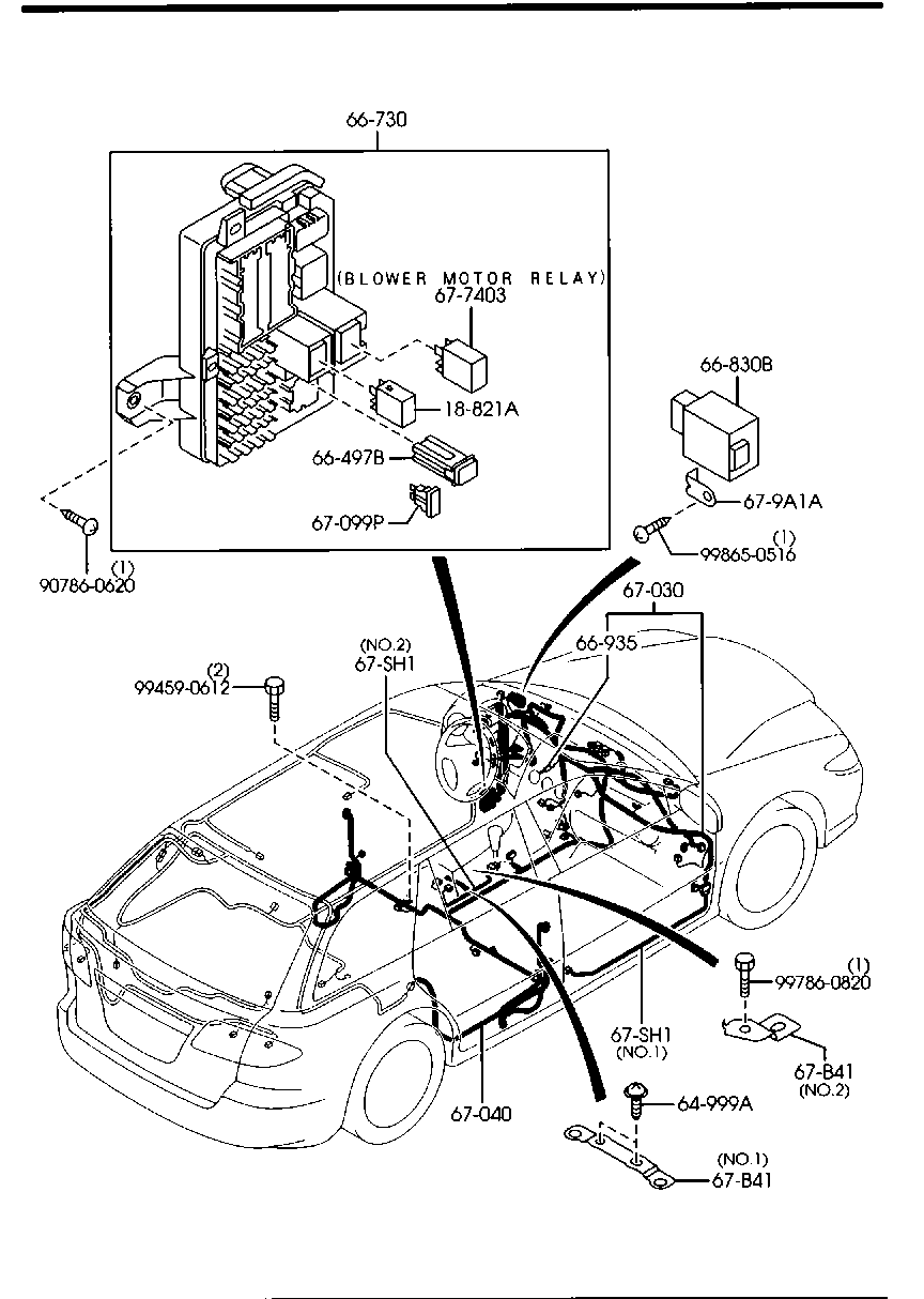 MAZDA AJ51-18-821 - Releu multifunctional aaoparts.ro