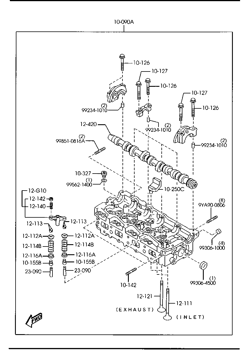 MAZDA RF2A-12-421C - Ax cu came aaoparts.ro