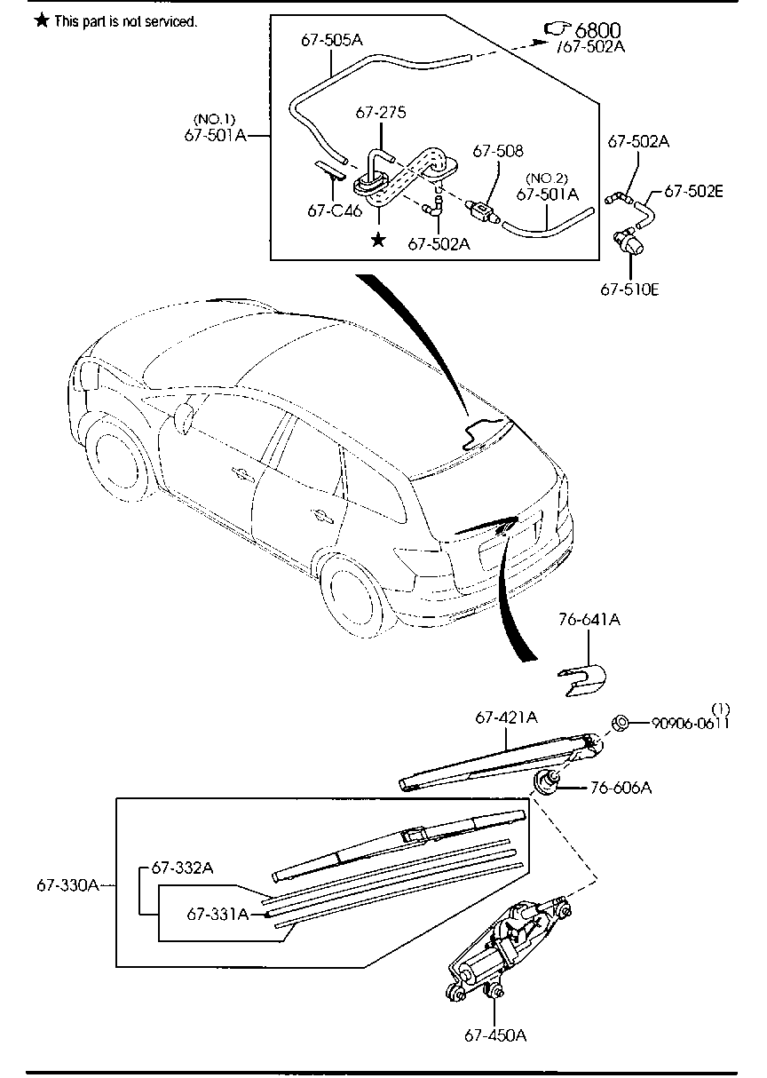 MAZDA L206-67-395 - Lamela stergator aaoparts.ro