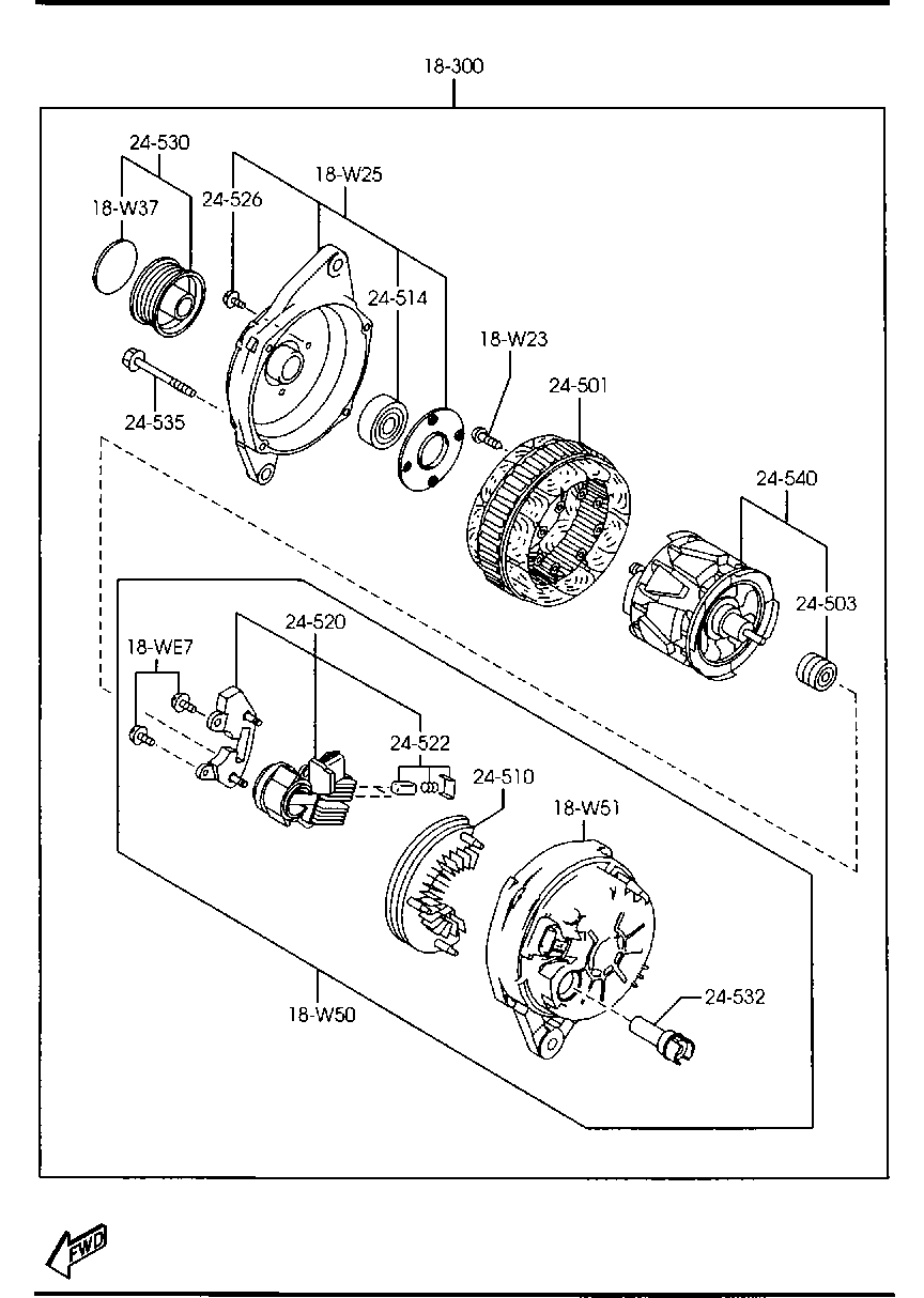 MAZDA R2AA-18-W70 - REGULATOR,VOLTAGE aaoparts.ro