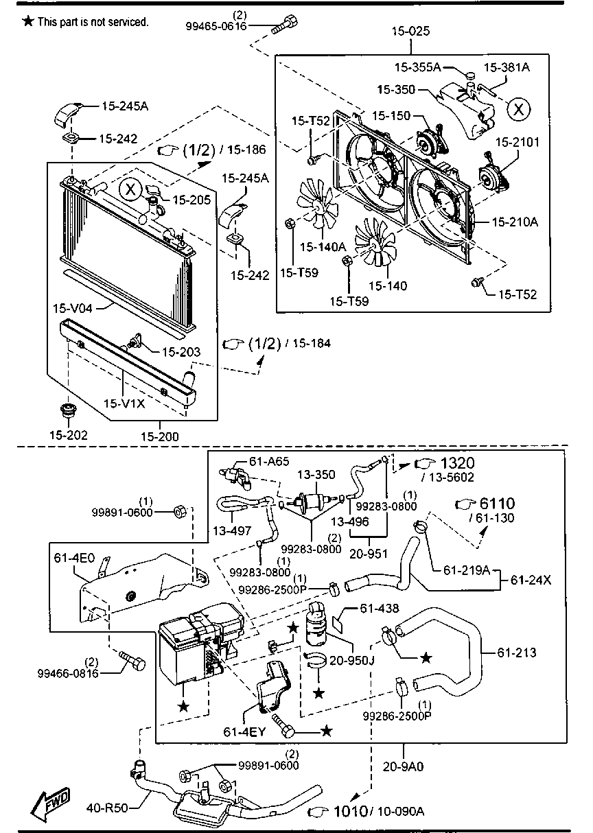 MAZDA AJA4-15-205 - Buson,radiator aaoparts.ro