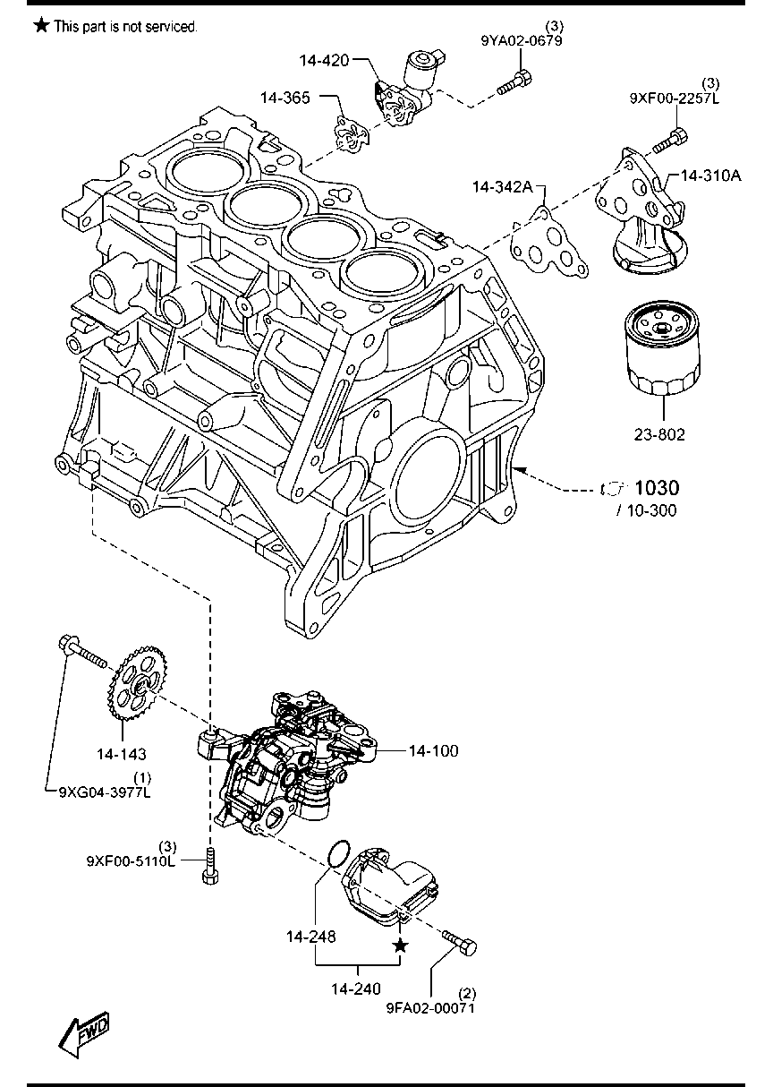 MAZDA PE01-14-240 - Filtru ulei aaoparts.ro