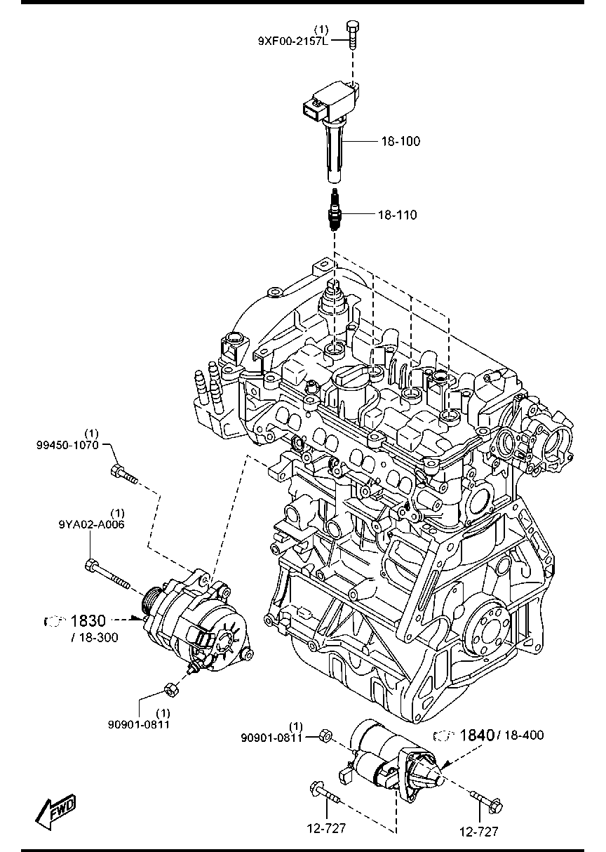 MAZDA PE5R-18-110 - Bujii aaoparts.ro