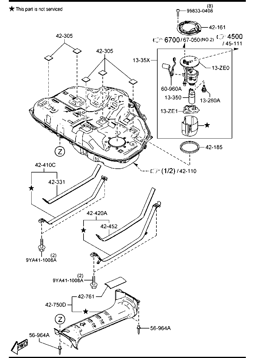 MAZDA (CHANGAN) PE11-13-ZE0 - Filtru combustibil aaoparts.ro