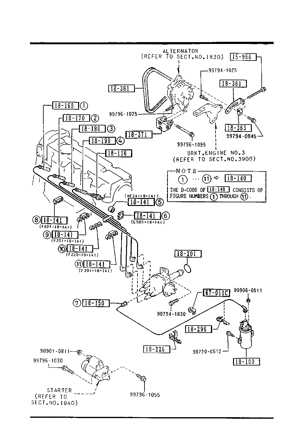 MAZDA F201-18-381A - Curea transmisie cu caneluri aaoparts.ro