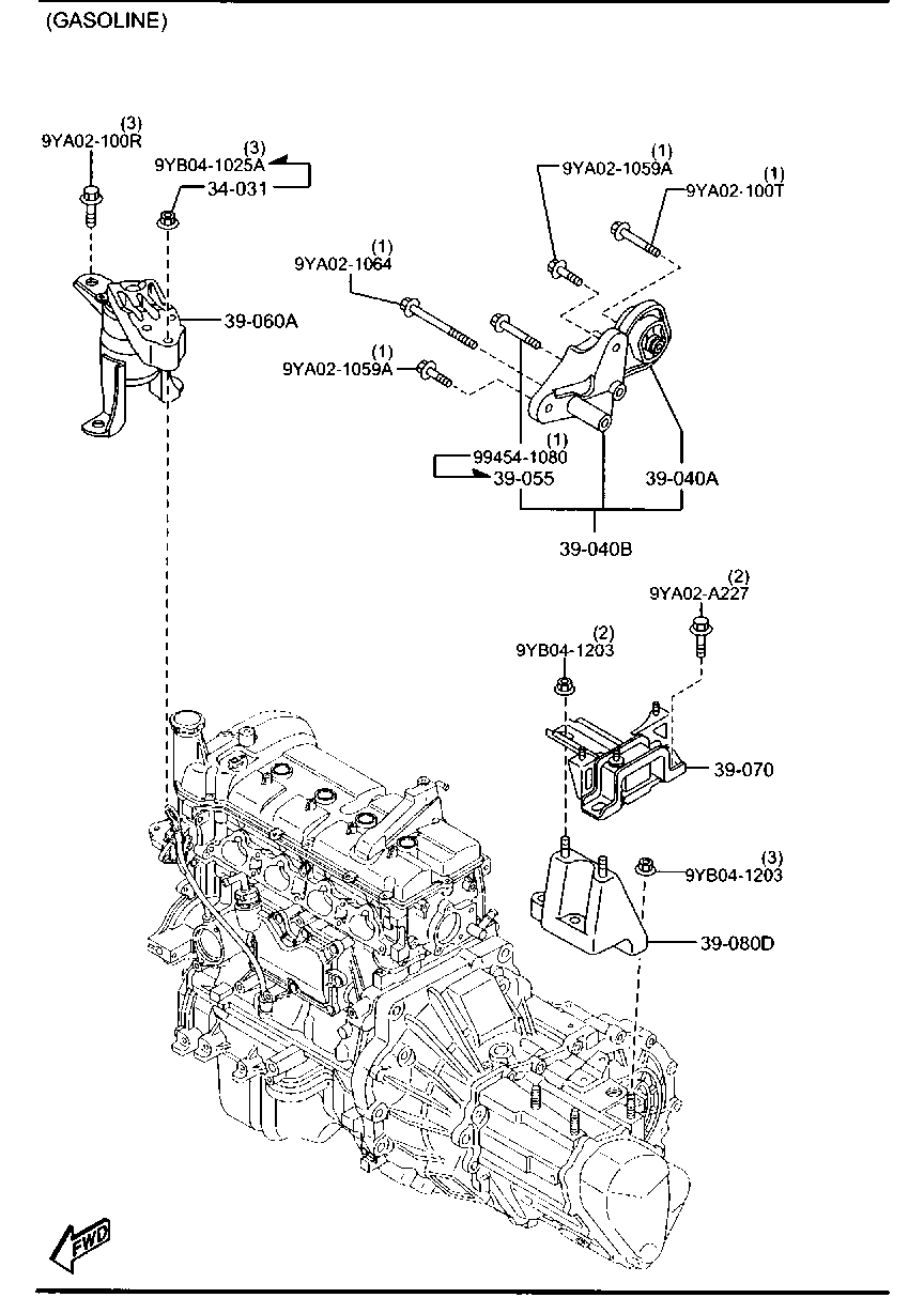 IMPERGOM 610149 - Suport motor aaoparts.ro