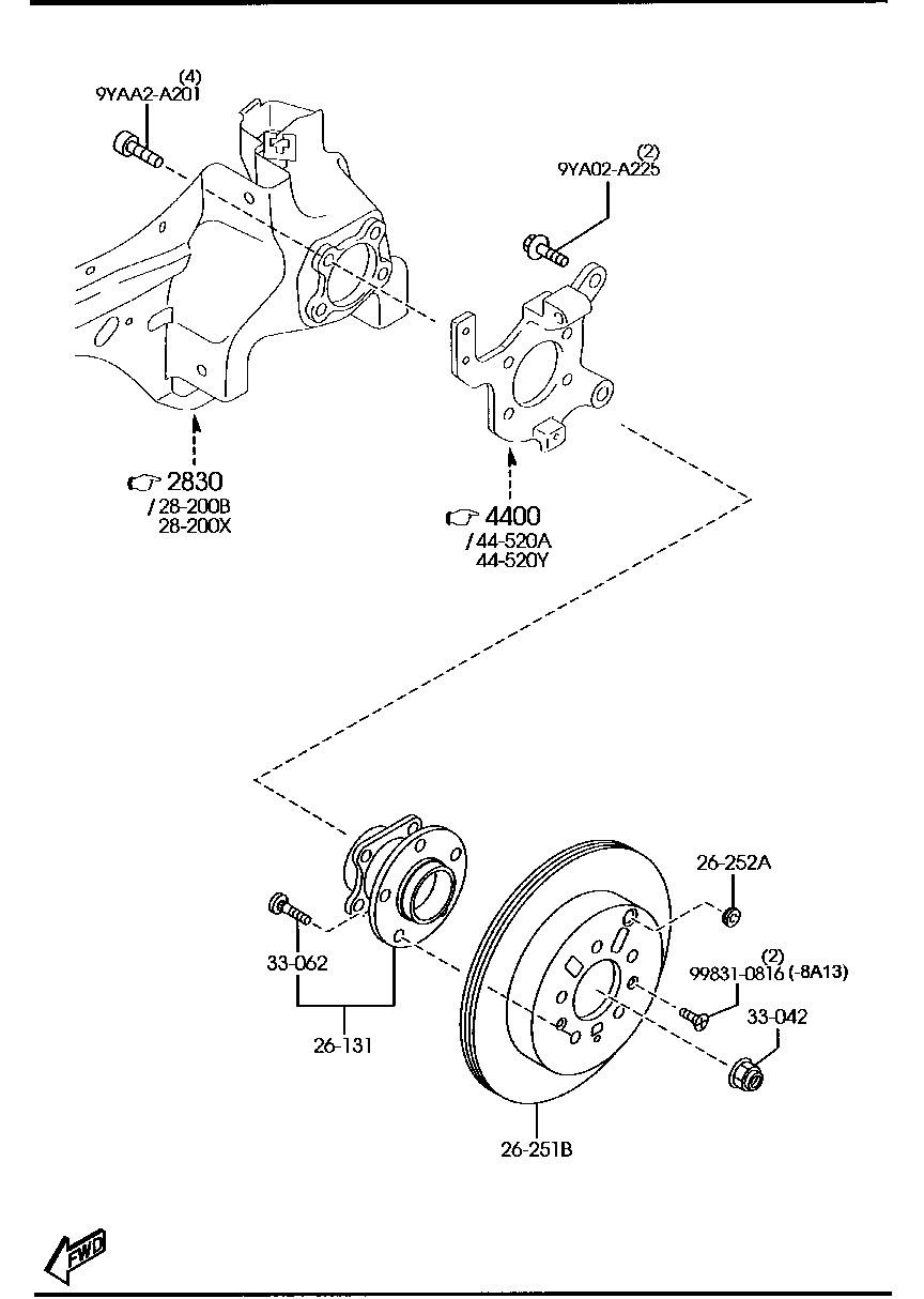 MAZDA L206-33-062 - Bolt roata aaoparts.ro