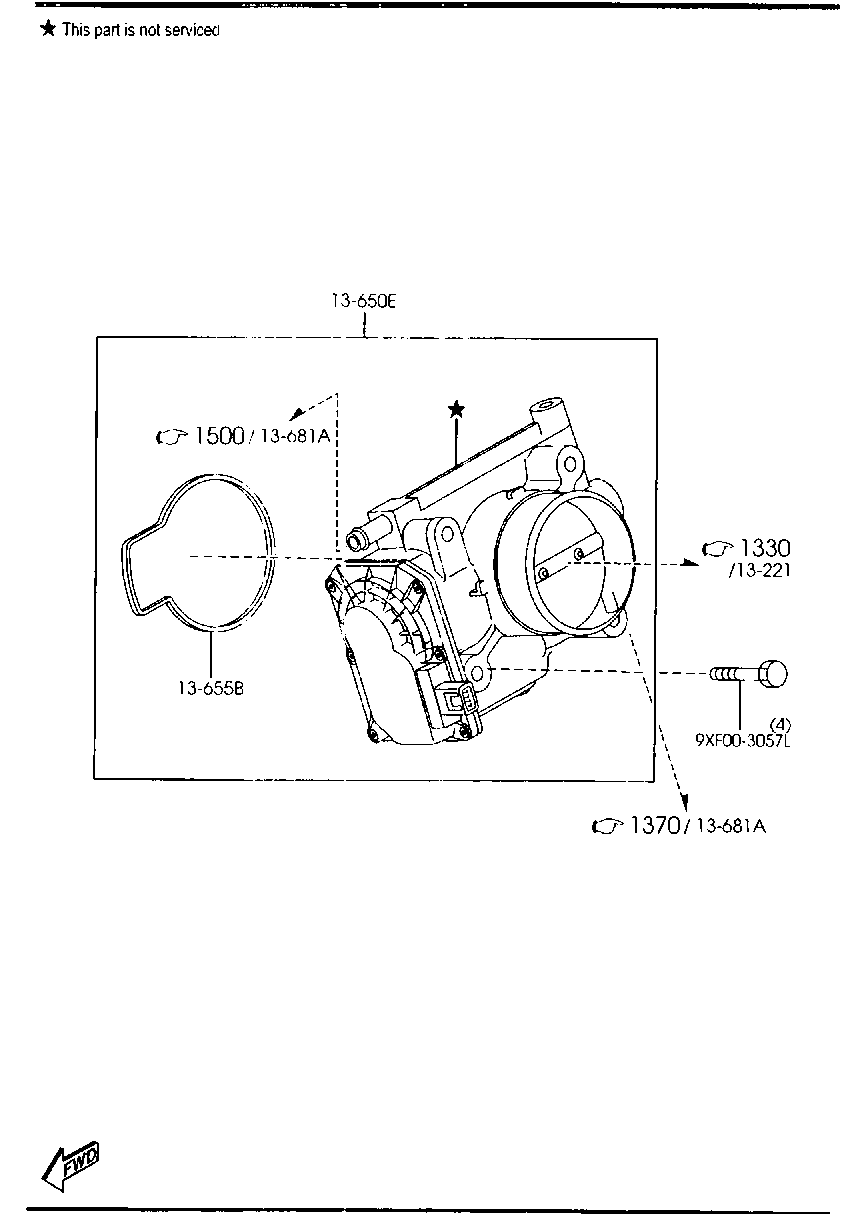 MAZDA L3R4-13-640 - Carcasa clapeta aaoparts.ro