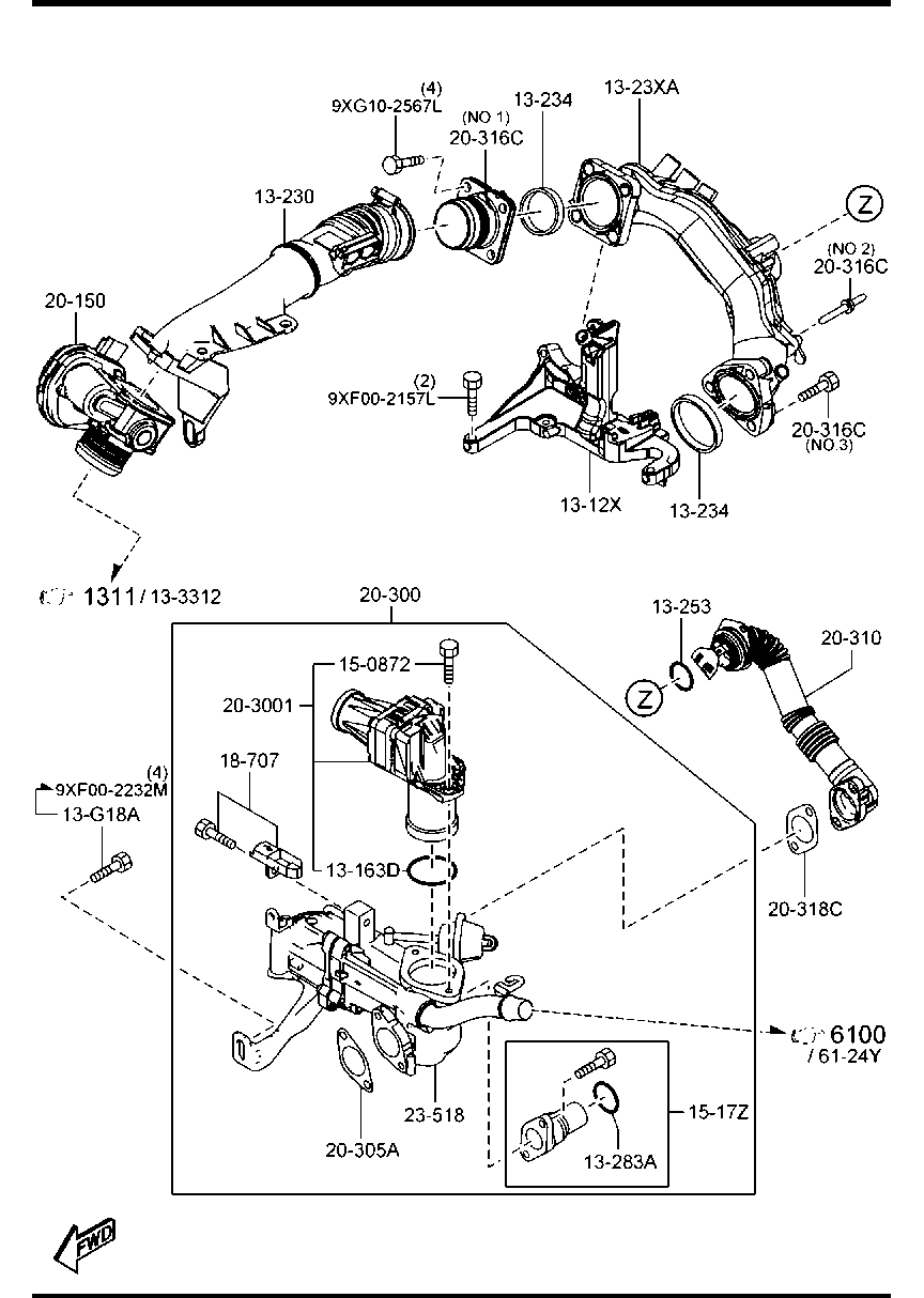 MAZDA Y651-20-300 - Supapa EGR aaoparts.ro