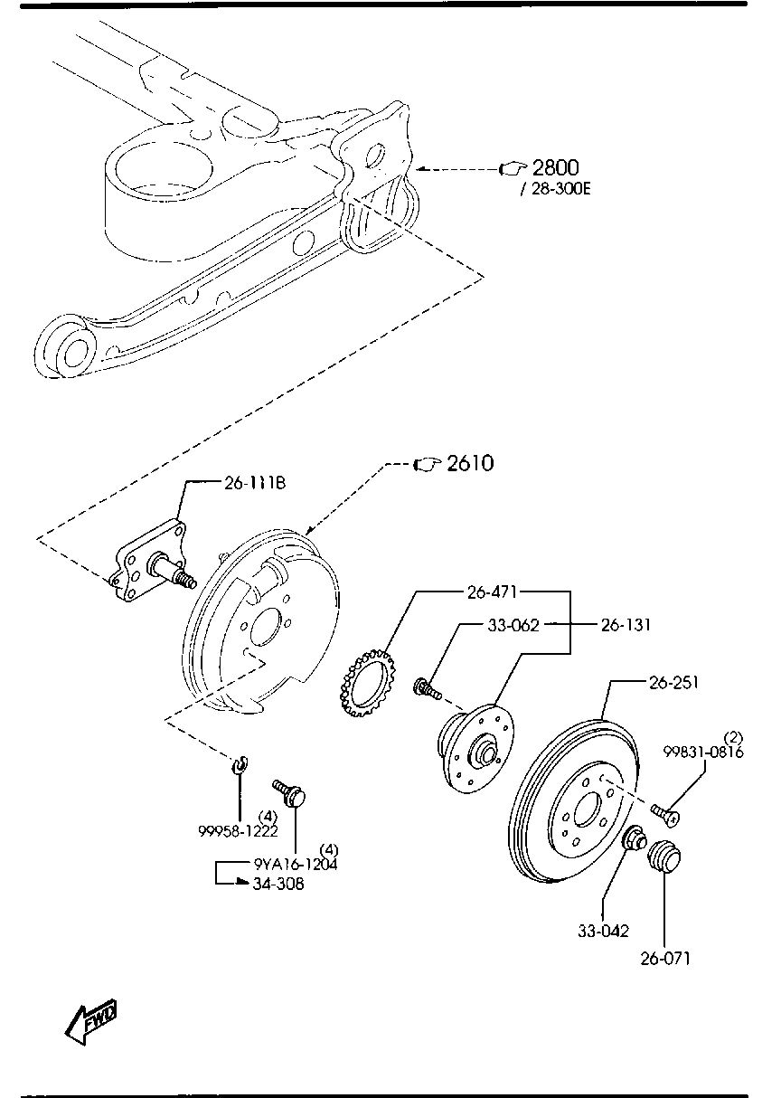 MAZDA LA01-33-042B - Set rulment roata aaoparts.ro