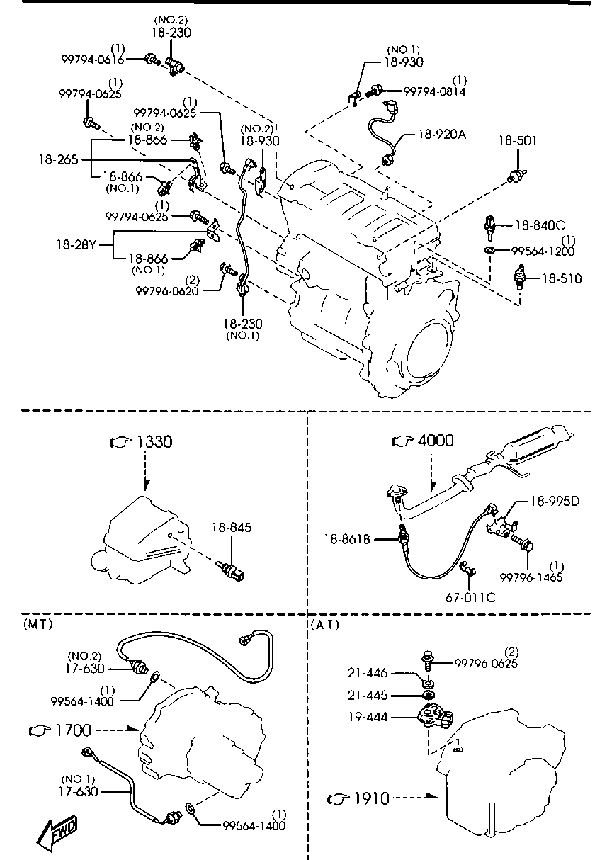MAZDA FP35 18861 A - Sonda Lambda aaoparts.ro
