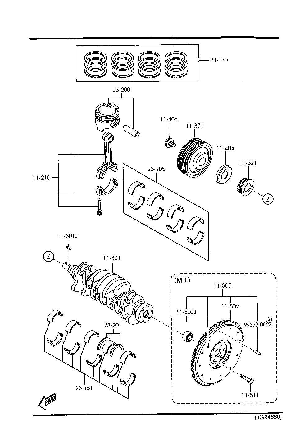 MAZDA FSY1-11-SE0 - Cuzineti biela aaoparts.ro