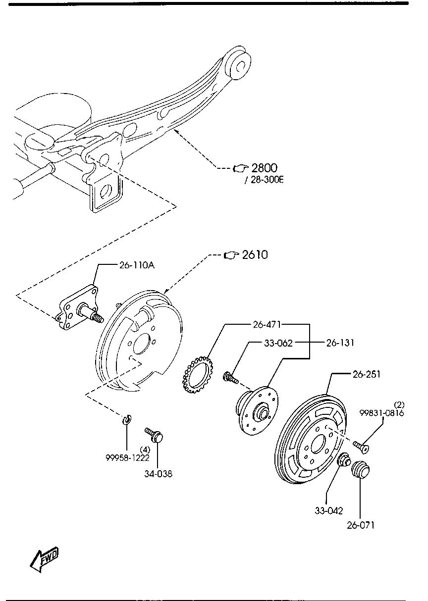 MAZDA LA01-33-042B - Set rulment roata aaoparts.ro