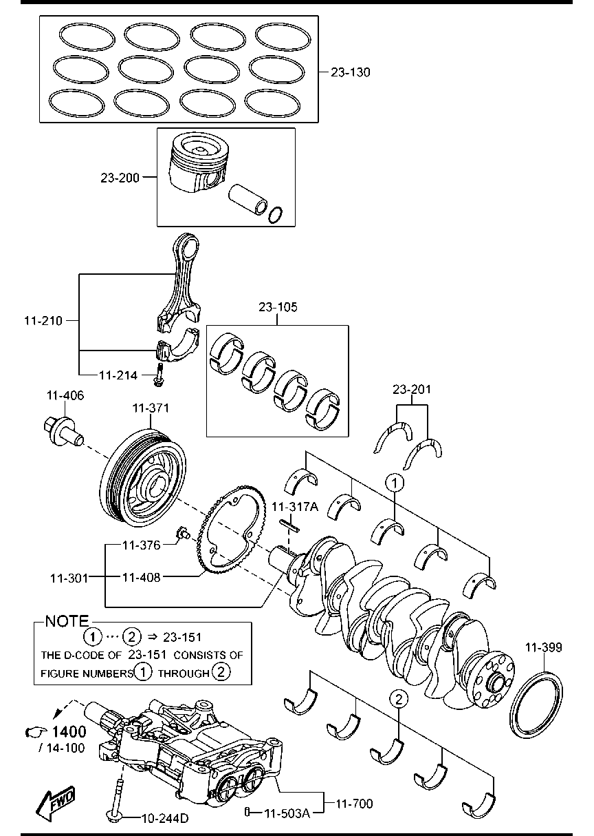 MAZDA SH01-11-312 - Simering, arbore cotit aaoparts.ro