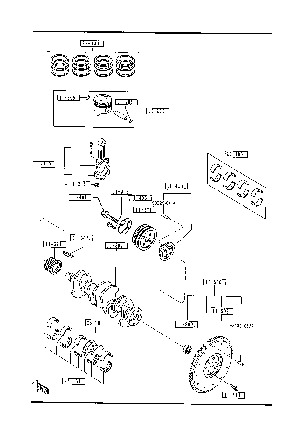 MAZDA B6Y1-11-SE0 - Cuzineti biela aaoparts.ro