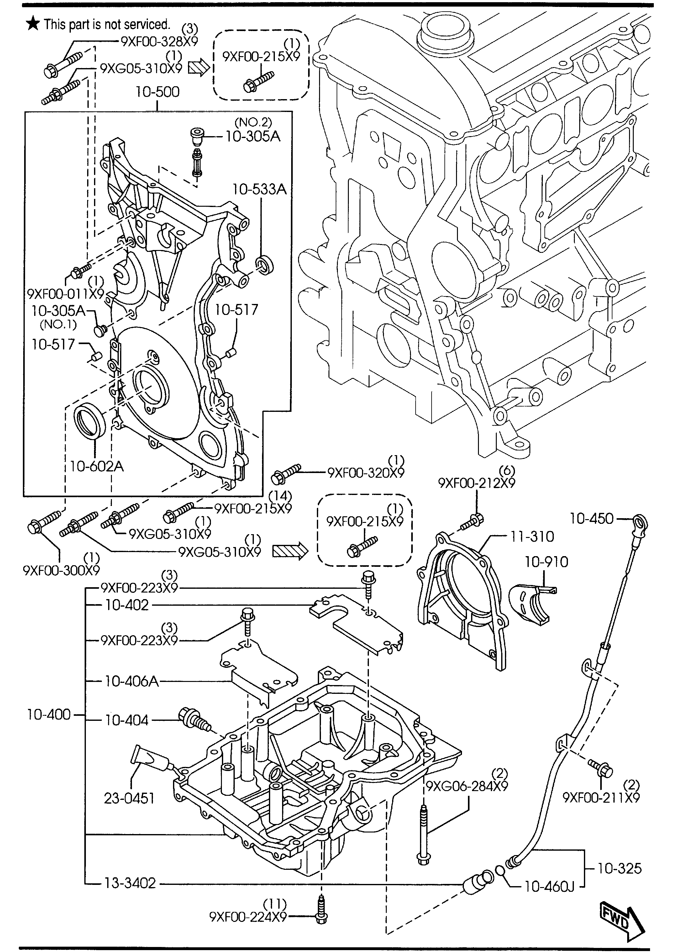 MAZDA LF01-10-602 - Simering, arbore cotit aaoparts.ro
