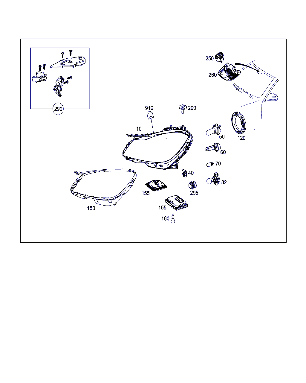 Mercedes-Benz A 172 901 54 00 - Dispozitiv aprindere, Lampa cu descarcare pe gaz aaoparts.ro