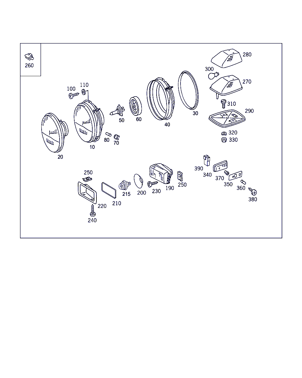 Mercedes-Benz N 072 601 012 290 - Bec, far pentru viraje aaoparts.ro