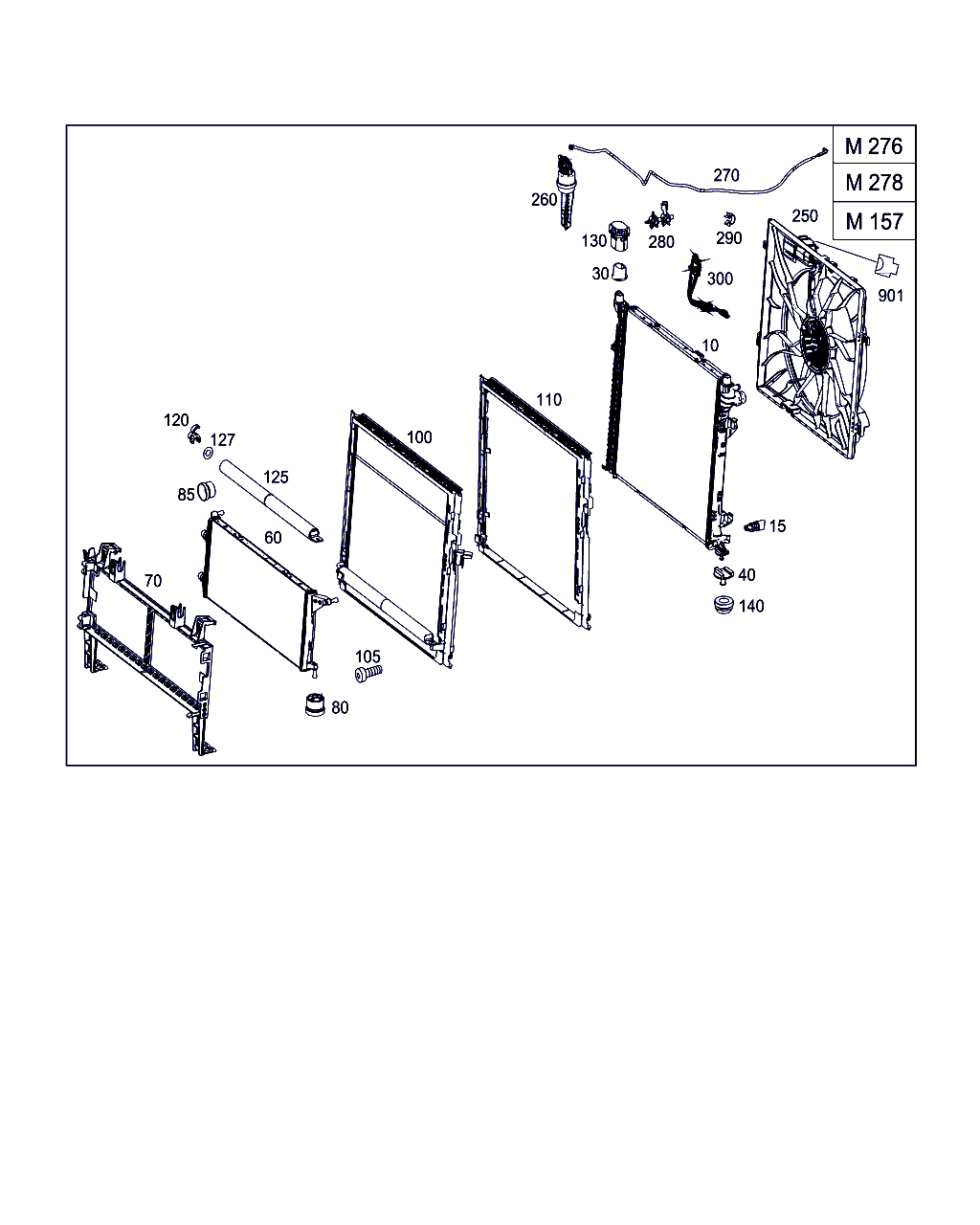 Mercedes-Benz A 099 906 07 00 - Ventilator, radiator aaoparts.ro