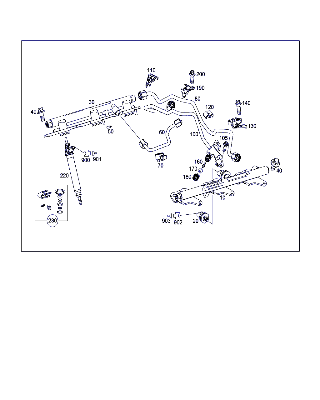 Mercedes-Benz A 256 070 01 87 - Portinjector aaoparts.ro