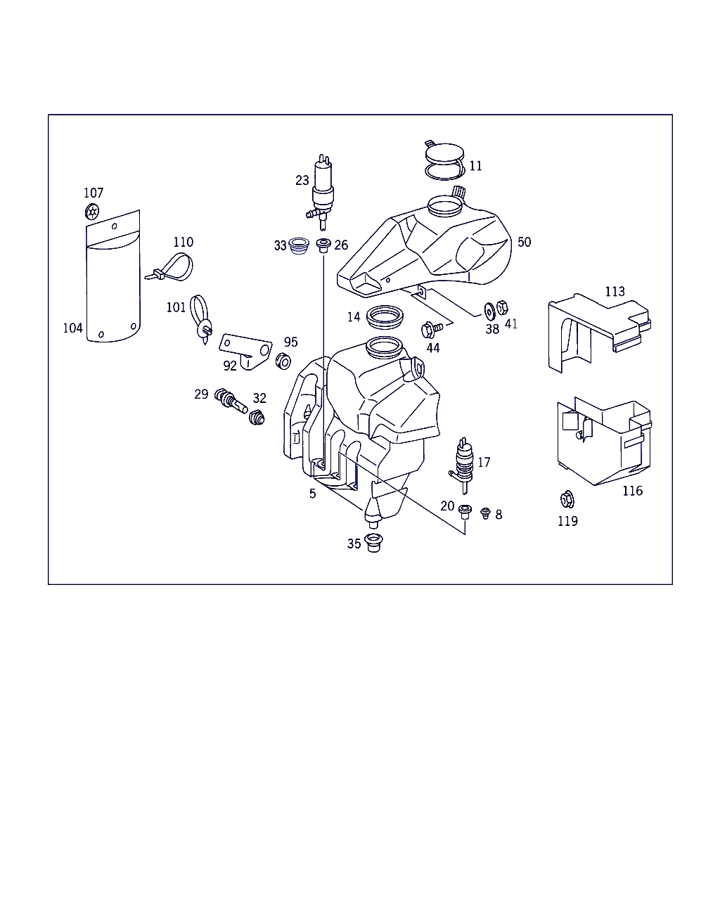 Mercedes-Benz A 000 860 33 26 - Pompa de apa,spalare parbriz aaoparts.ro