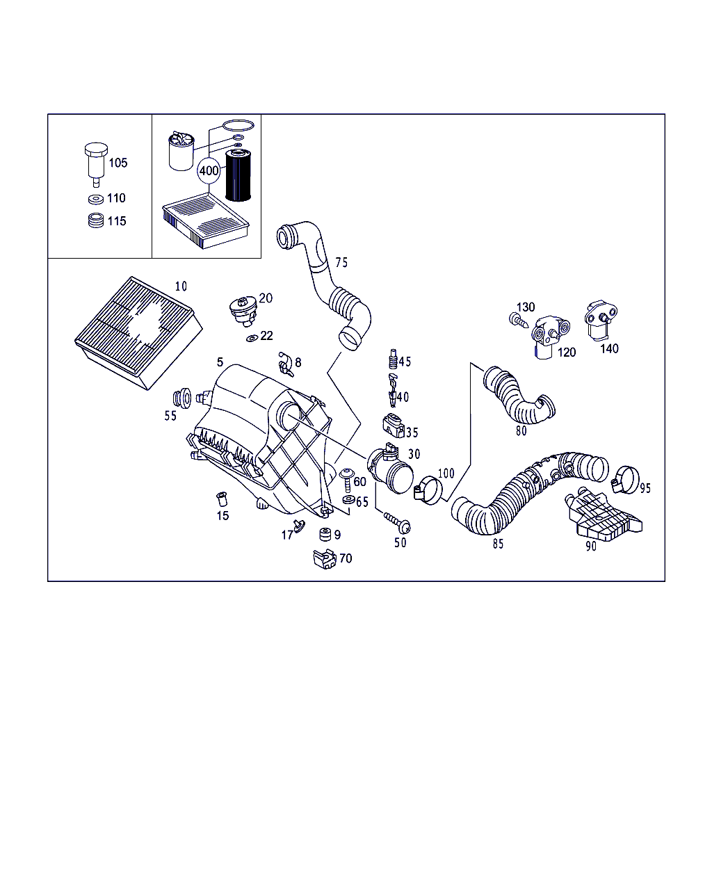 Mercedes-Benz A 003 094 75 04 - Filtru aer aaoparts.ro