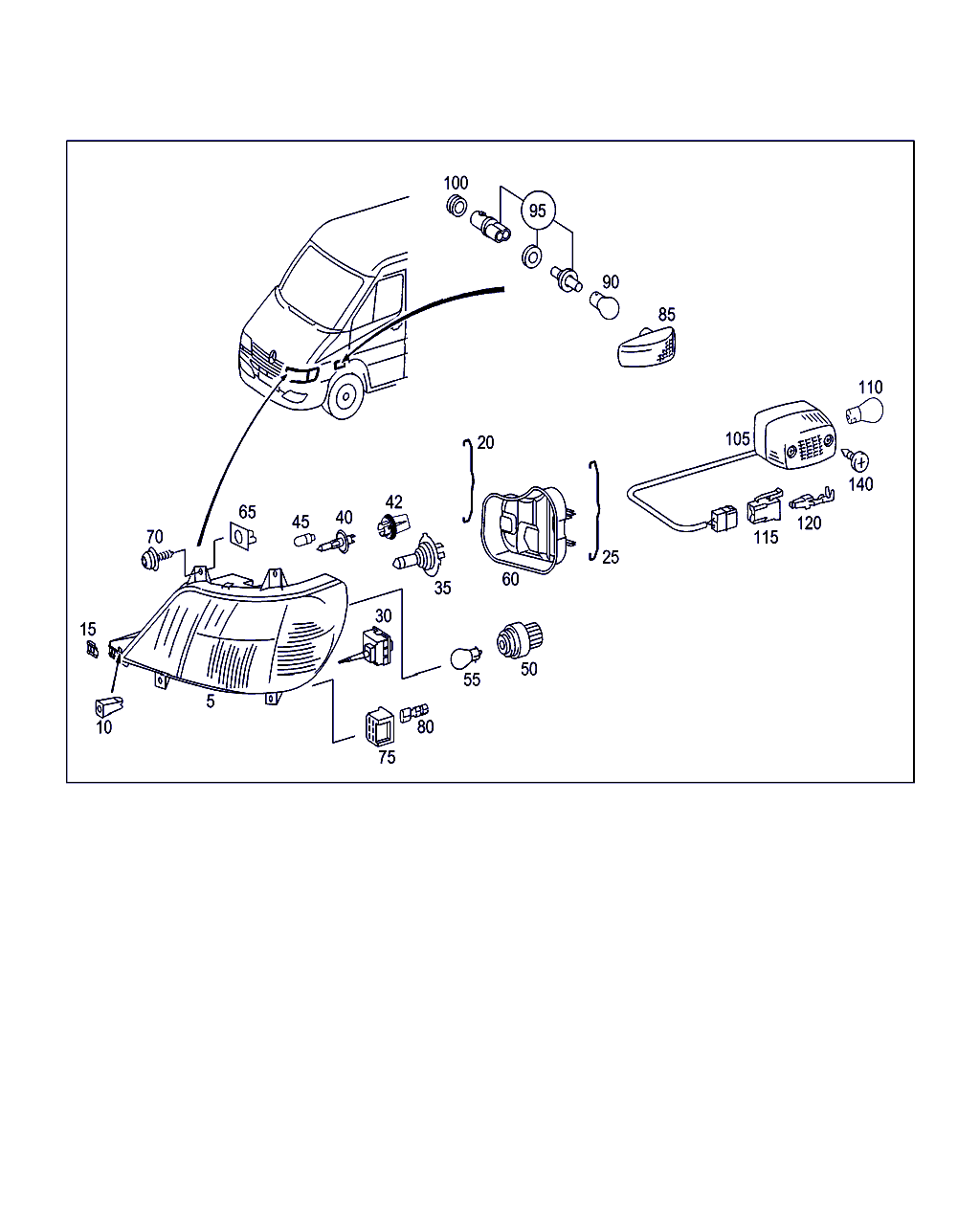 Mercedes-Benz A 901 820 24 61 - Far aaoparts.ro