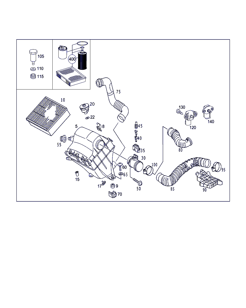 Mercedes-Benz A 003 094 75 04 - Filtru aer aaoparts.ro