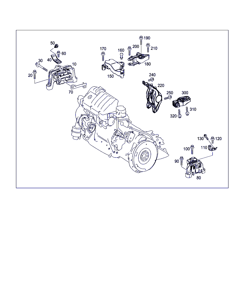 Mercedes-Benz A 246 240 25 17 - Suport motor aaoparts.ro