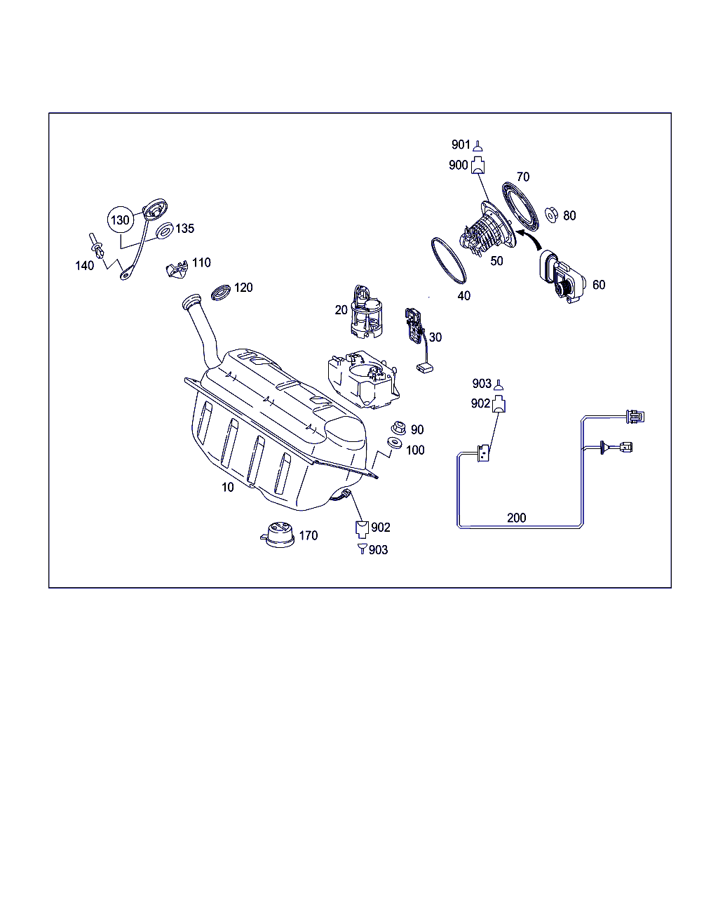 Mercedes-Benz A 171 470 06 90 - Filtru combustibil aaoparts.ro