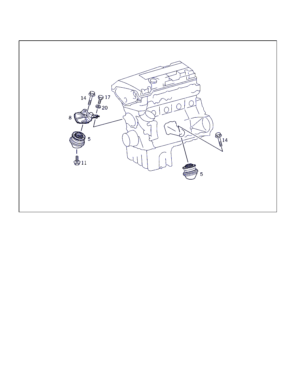 Mercedes-Benz A 210 240 05 17 - Suport motor aaoparts.ro