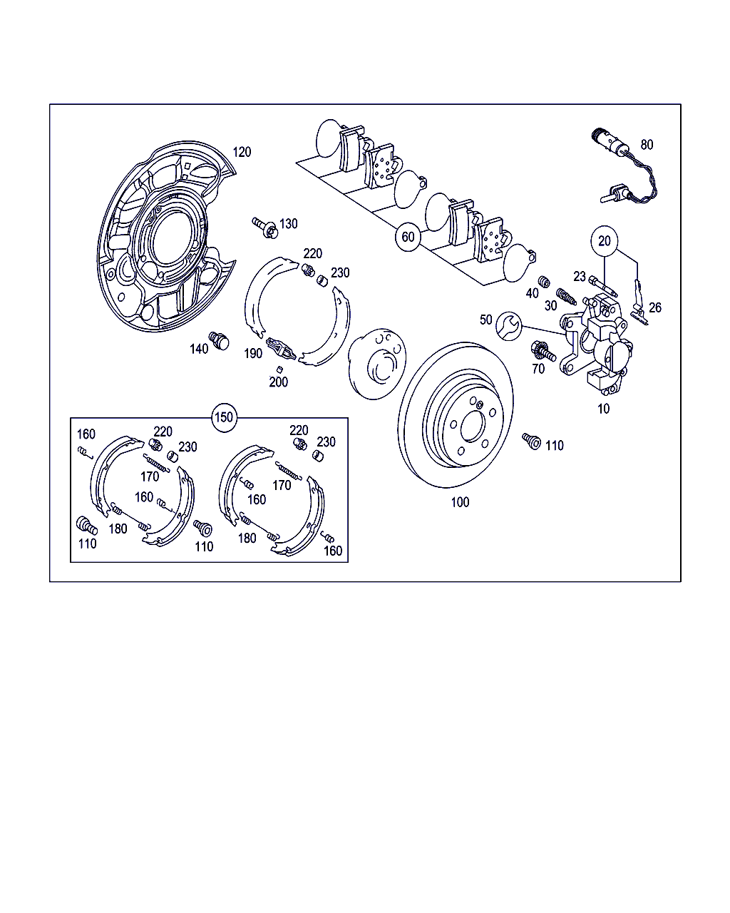 Mercedes-Benz A 003 423 96 98 - Etrier frana aaoparts.ro