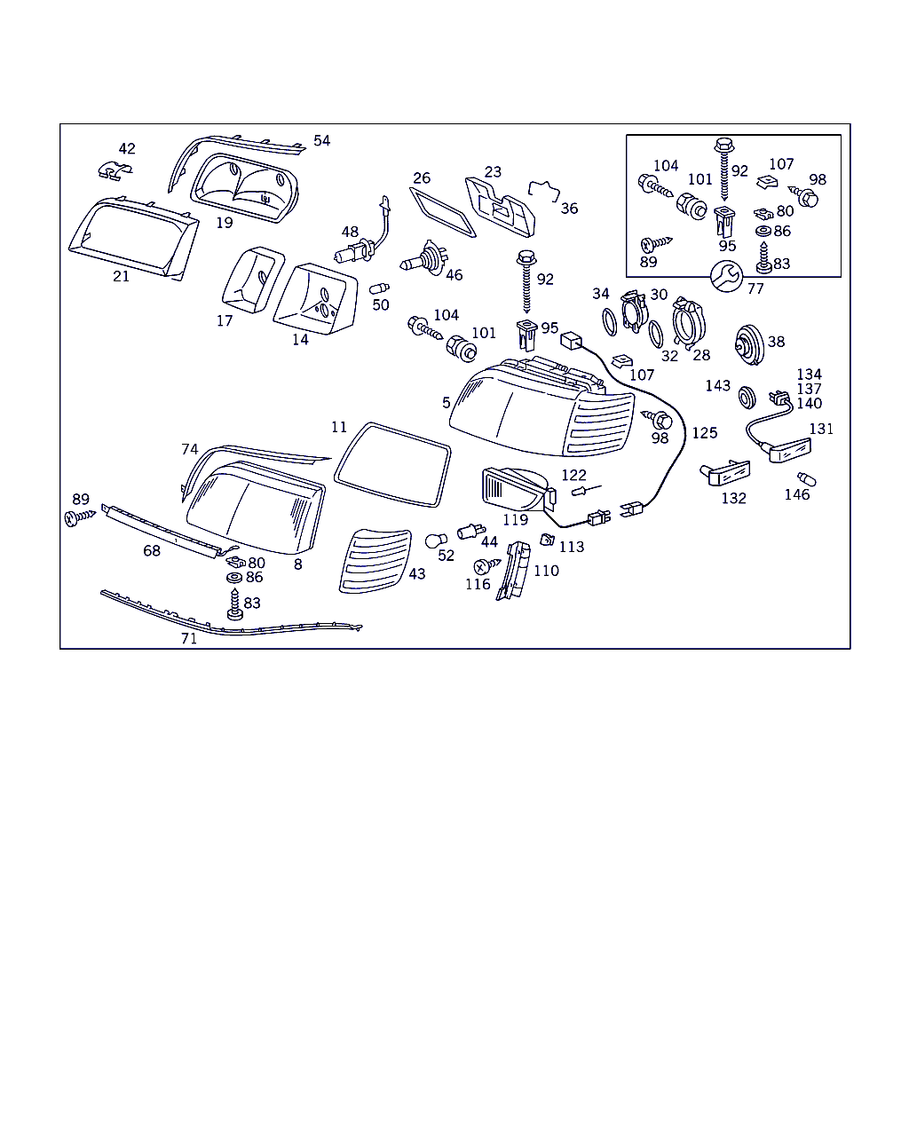 Mercedes-Benz N 072 601 012 290 - Bec, far pentru viraje aaoparts.ro