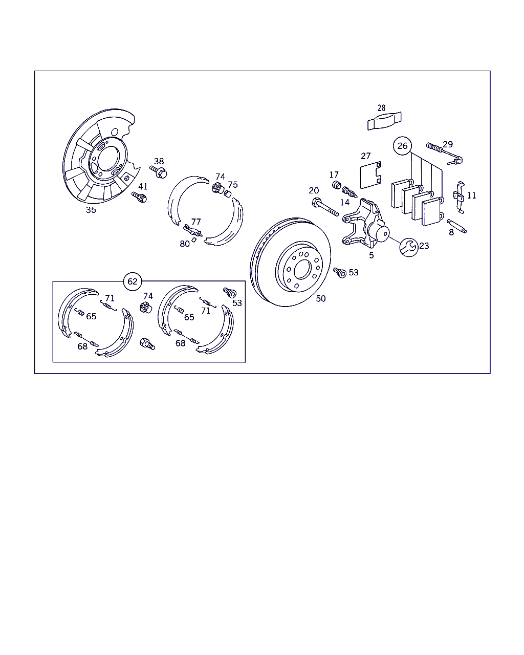 Mercedes-Benz A 002 420 16 20 - Set placute frana,frana disc aaoparts.ro