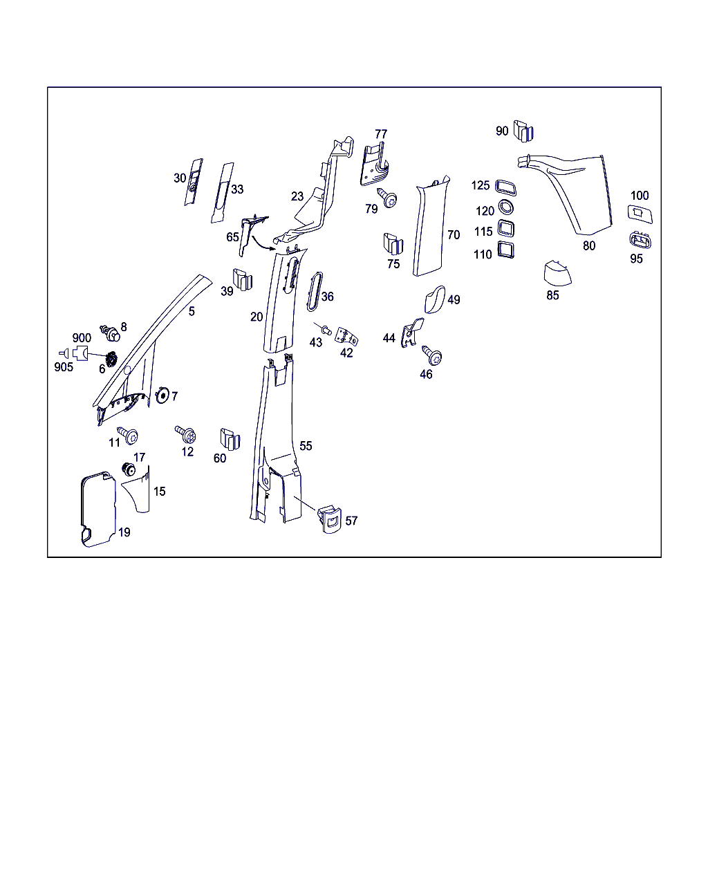 Mercedes-Benz A 000 991 27 71 - Clips, acoperire decorativa si protectie aaoparts.ro