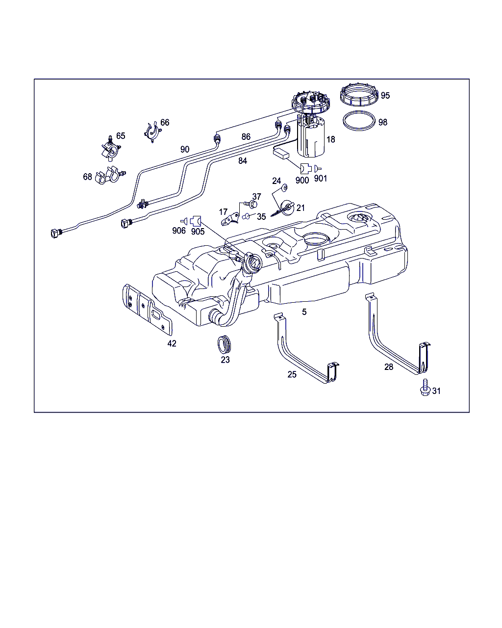 Mercedes-Benz A 639 470 14 94 - Modul alimentare combustibil aaoparts.ro