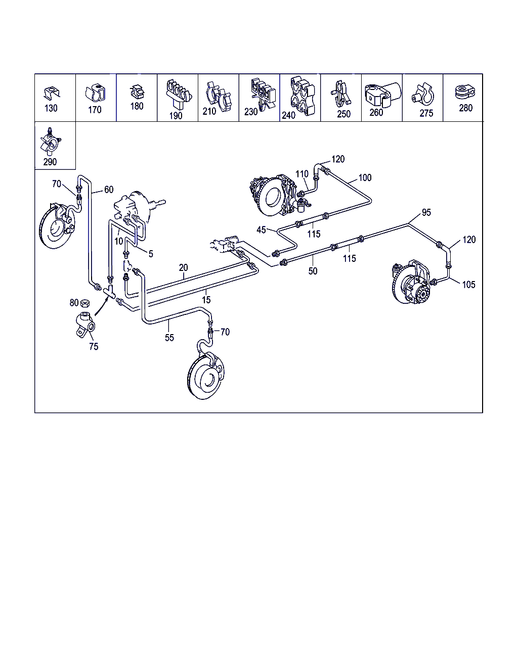 Mercedes-Benz A 904 428 04 35 - Furtun frana aaoparts.ro