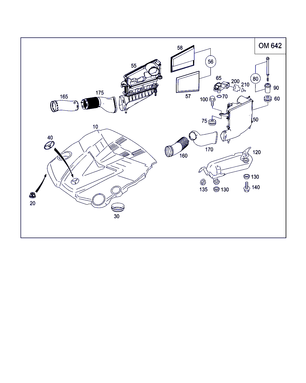 Mercedes-Benz A 642 094 07 85 - Element de fixare, capac motor aaoparts.ro