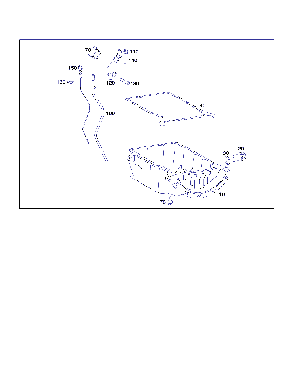 Mercedes-Benz A 639 014 03 22 - Garnitura baie ulei aaoparts.ro