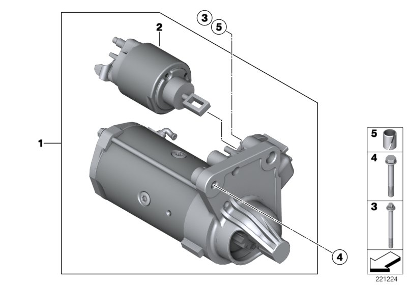 BMW 12 41 7 582 309 - Starter aaoparts.ro