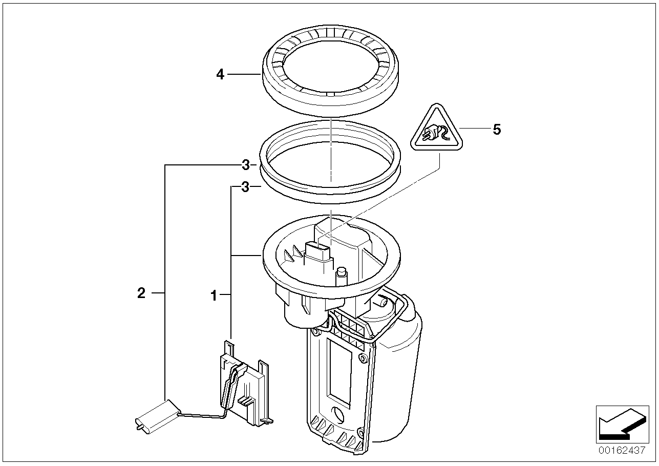 BMW 16 11 2 754 806 - Modul alimentare combustibil aaoparts.ro