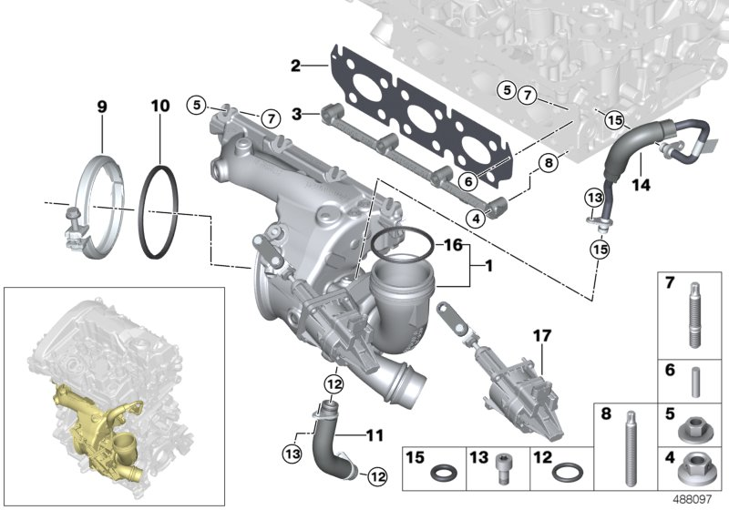 BMW 18307606136 - Conector teava, sistem de esapament aaoparts.ro