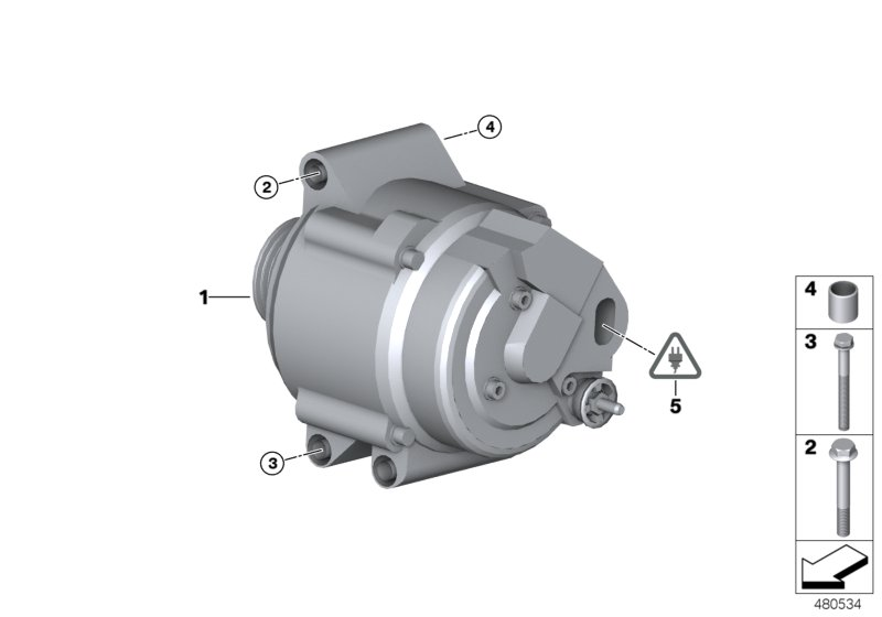 BMW 12 31 7 515 030 - Generator / Alternator aaoparts.ro