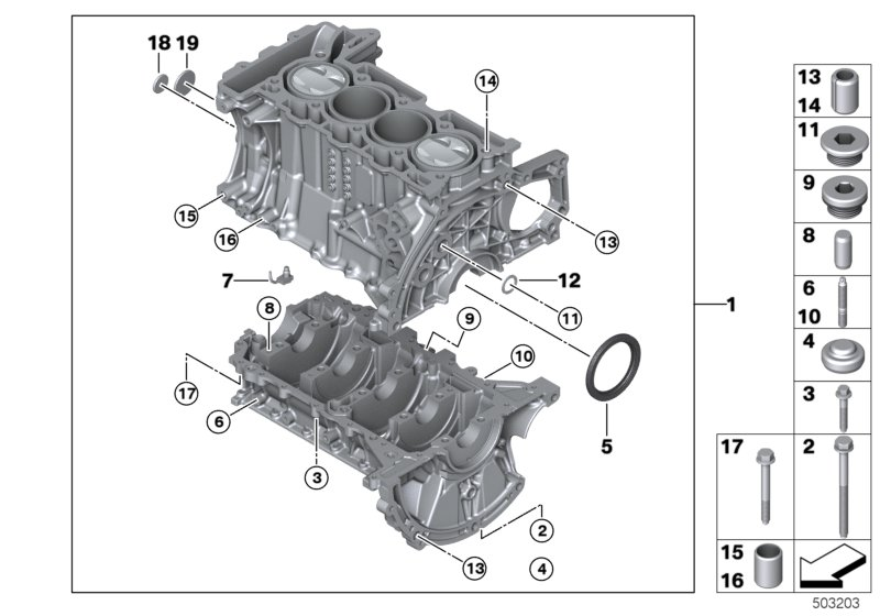 BMW 11 11 7 568 263 - Simering, arbore cotit aaoparts.ro