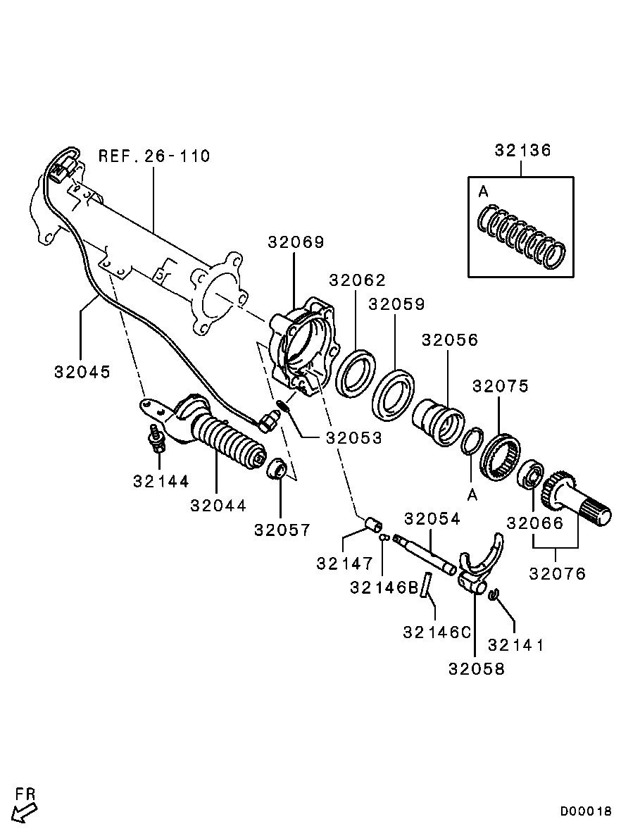 Mitsubishi MR953767 - Comutator,tractiune pe patru roti aaoparts.ro