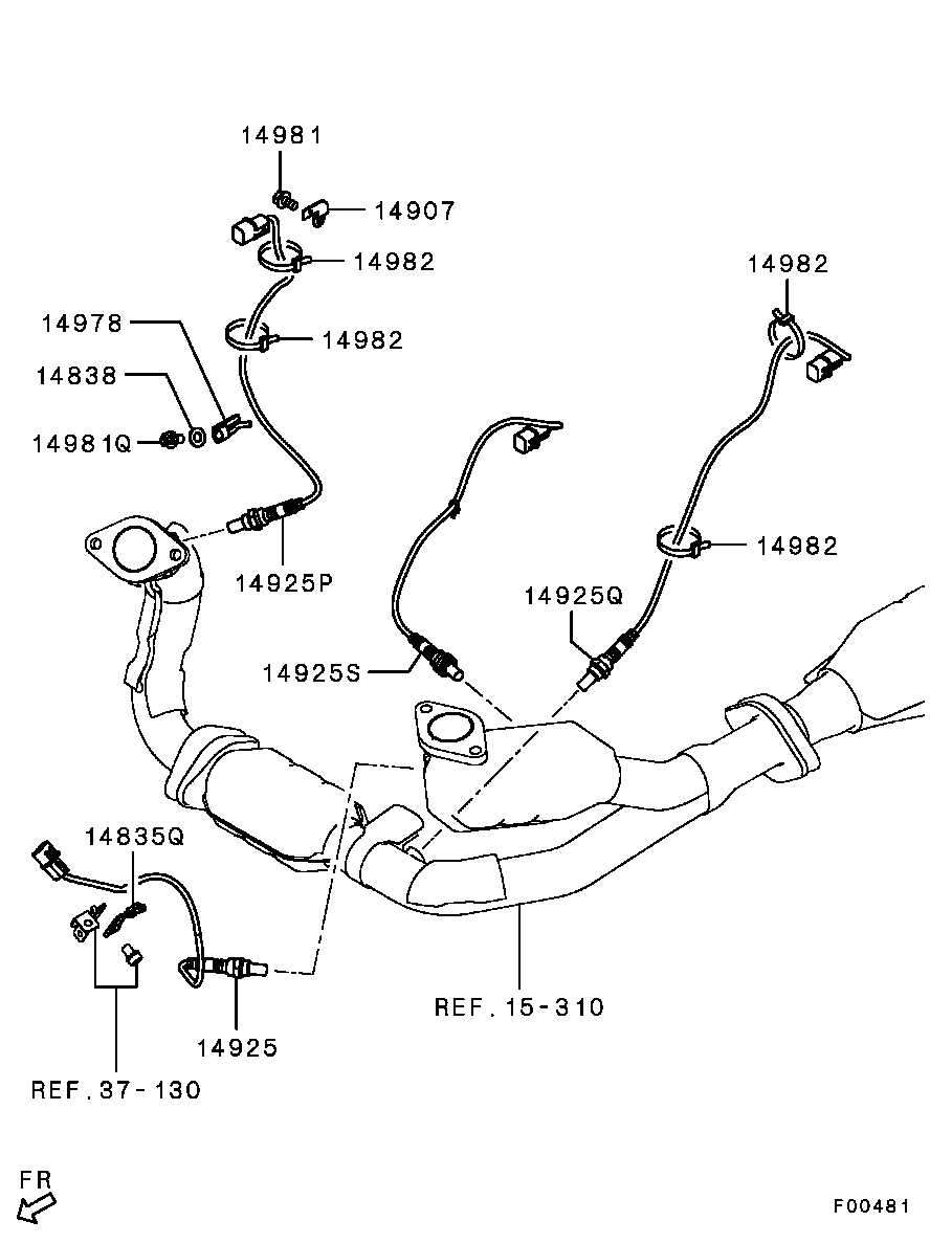 Mitsubishi MN158916 - Sonda Lambda aaoparts.ro