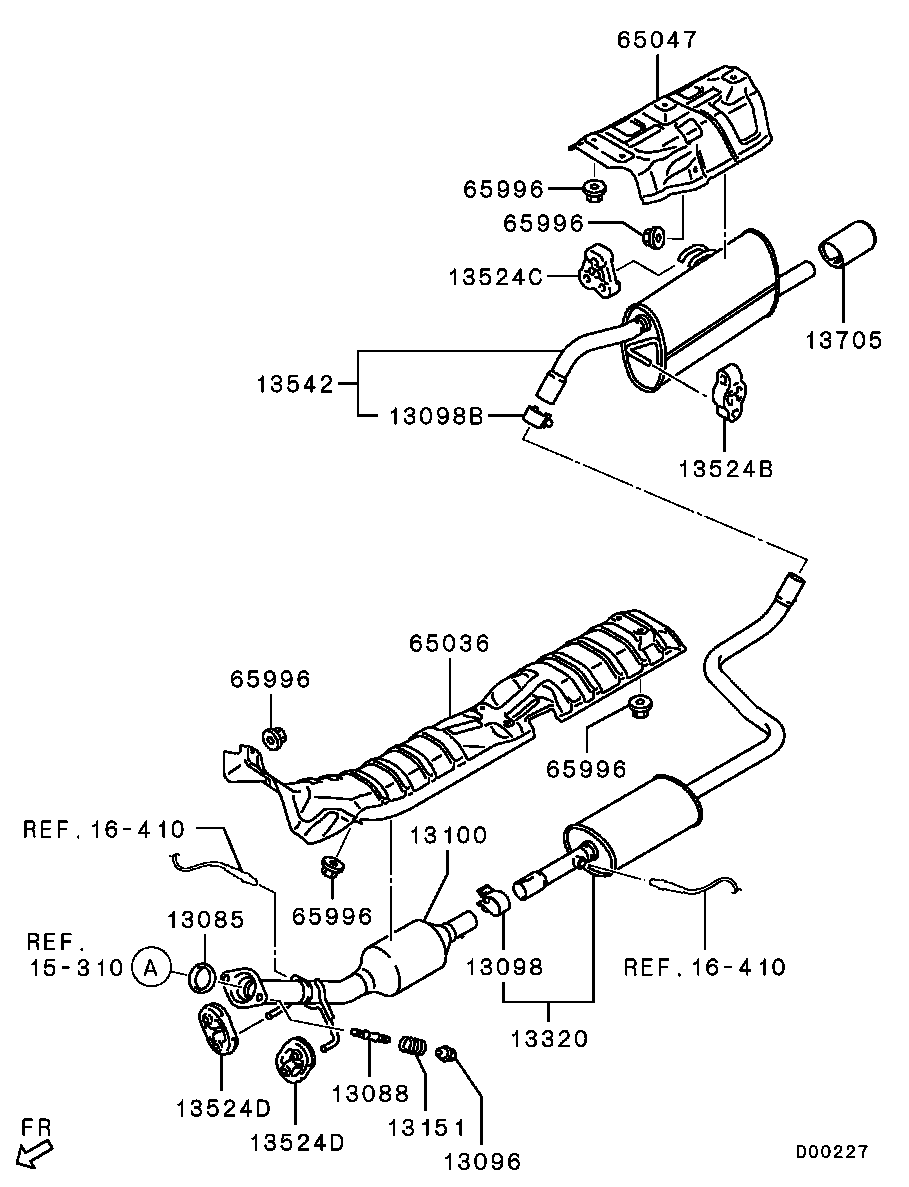 Mitsubishi MR597567 - Catalizator aaoparts.ro