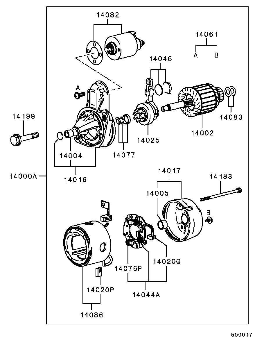 Mitsubishi MD 162836 - Starter aaoparts.ro