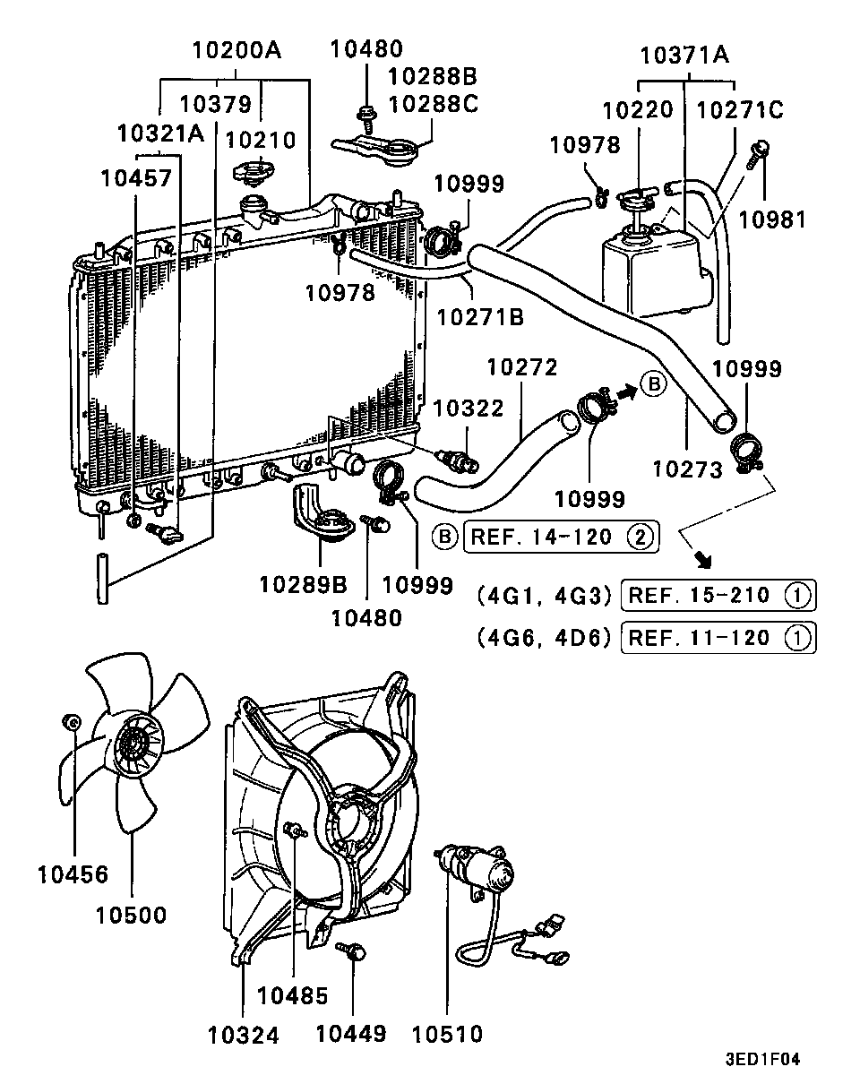 Mitsubishi MB356417 - Buson,radiator aaoparts.ro