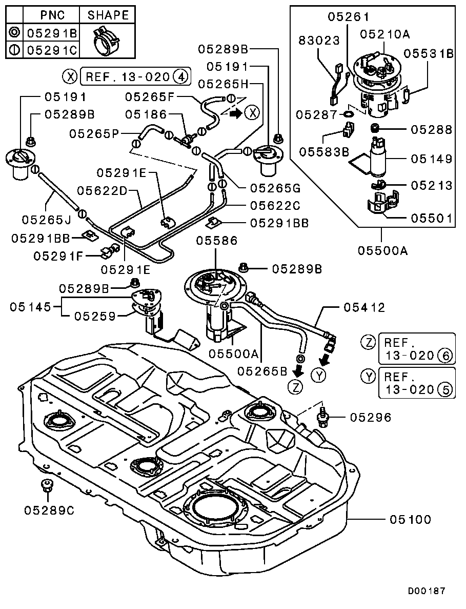 Mitsubishi MR552781 - Filtru combustibil aaoparts.ro